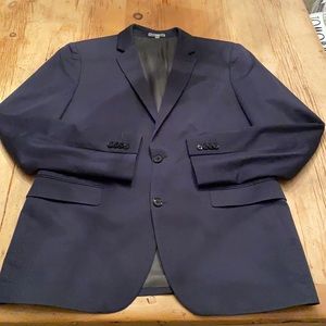 Men’s slim fit navy Express suit